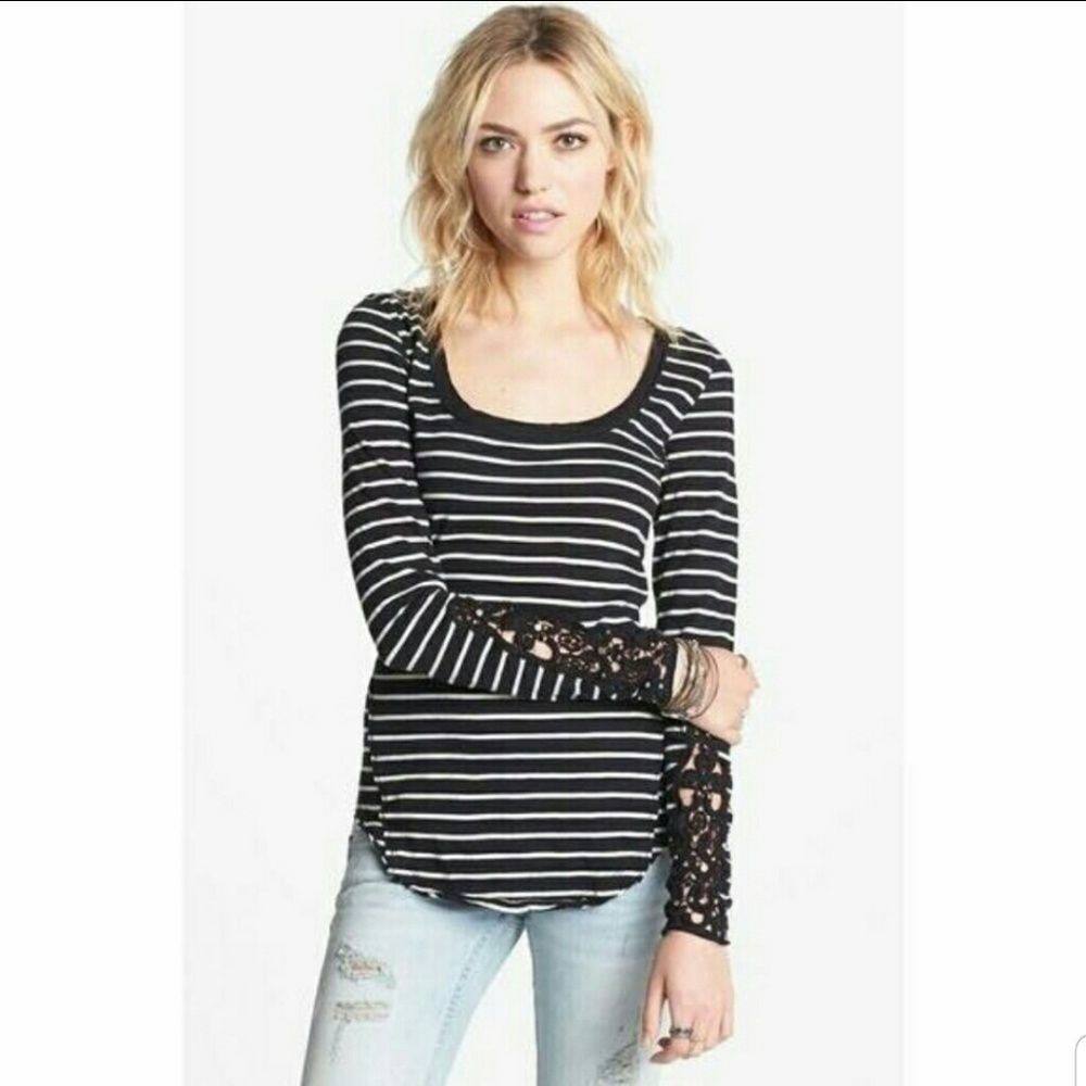 Free People Hard Candy Striped Shirt Y2K Twilightcore 90s Size Medium